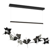 Belladonna LED Pendant in Black with Sterling Accent - 139813-LED-STND-10-85-CR by Hubbardton Forge