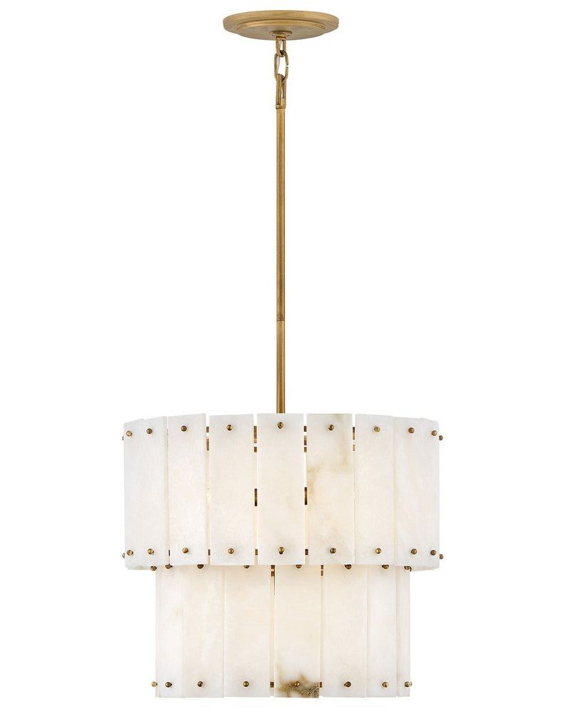 Simone 4-Light Convertible Pendant in Burnished Gold