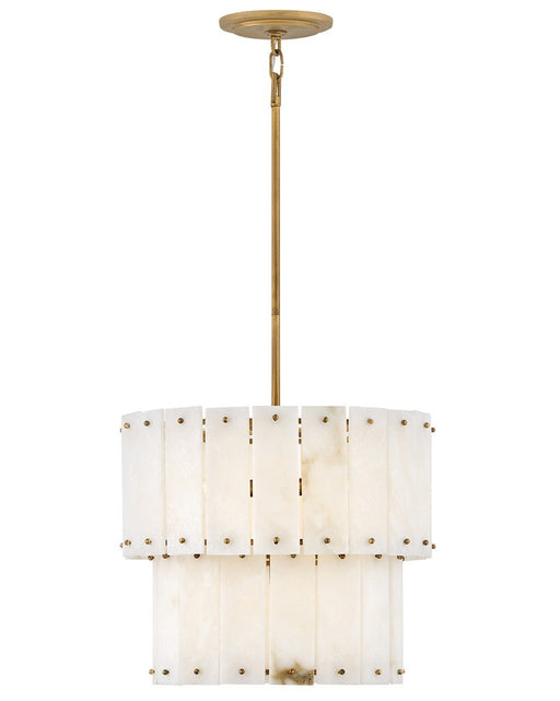 Simone 4-Light Convertible Pendant in Burnished Gold