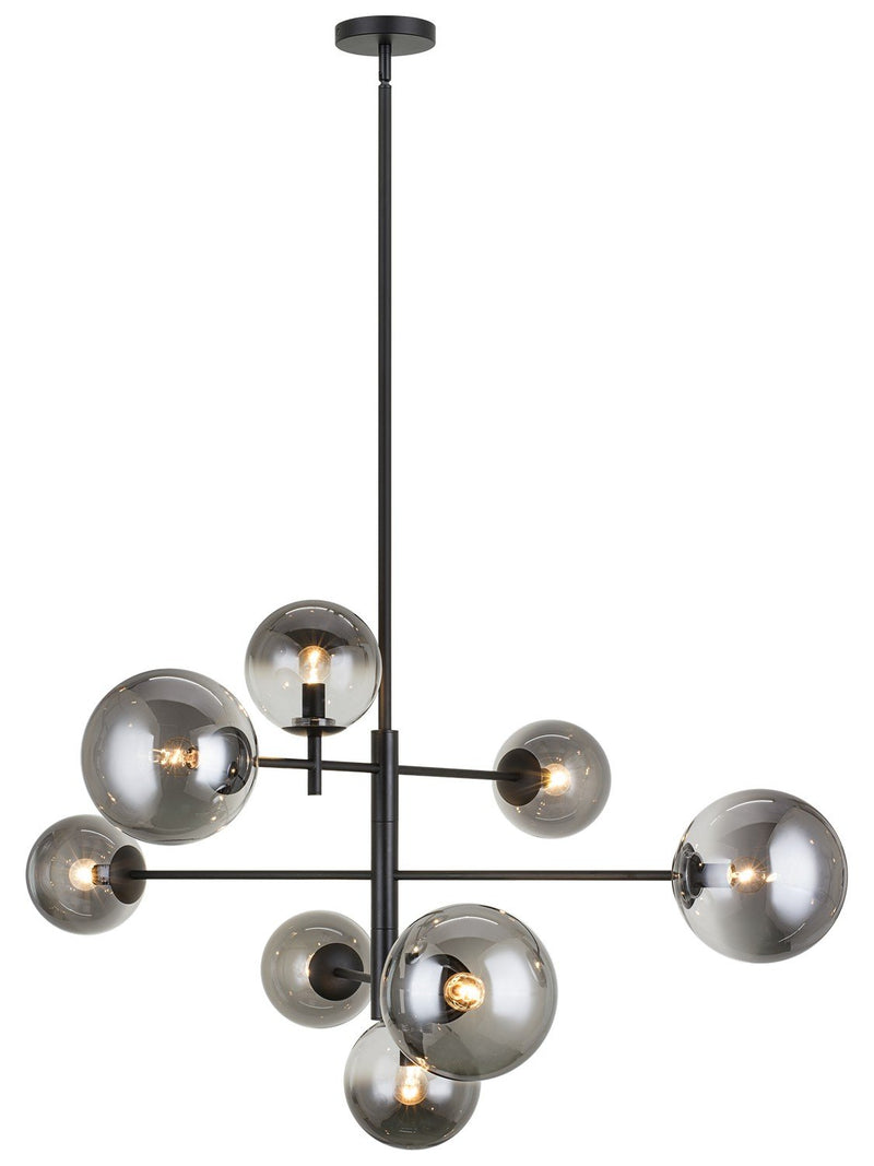 Averley 8-Light Chandelier in Black