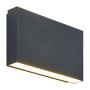 Weston 2-Light 8.5" LED Outdoor Wall Sconce in Matte Black