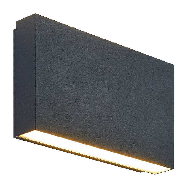 Weston 2-Light 8.5" LED Outdoor Wall Sconce in Matte Black