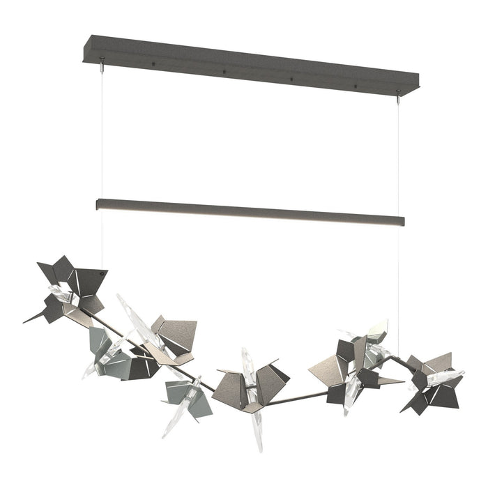 Belladonna LED Pendant in Natural Iron with Vintage Platinum Accent - 139813-LED-STND-20-82-CR by Hubbardton Forge
