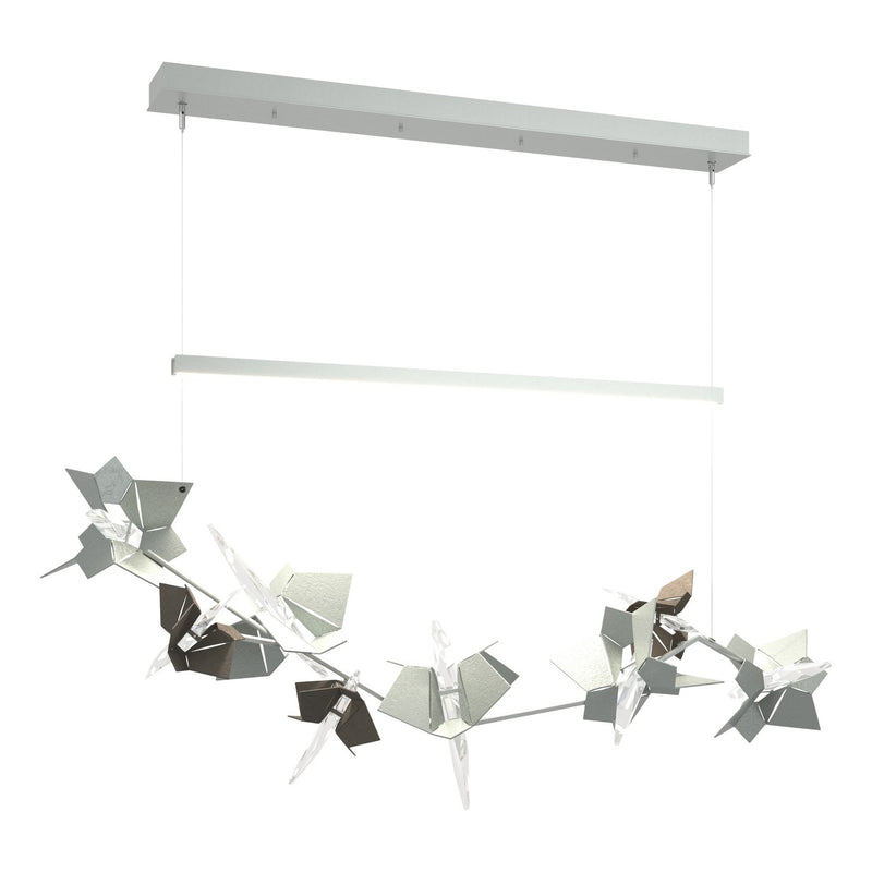 Belladonna LED Pendant in Vintage Platinum with Dark Smoke Accent - 139813-LED-STND-82-07-CR by Hubbardton Forge