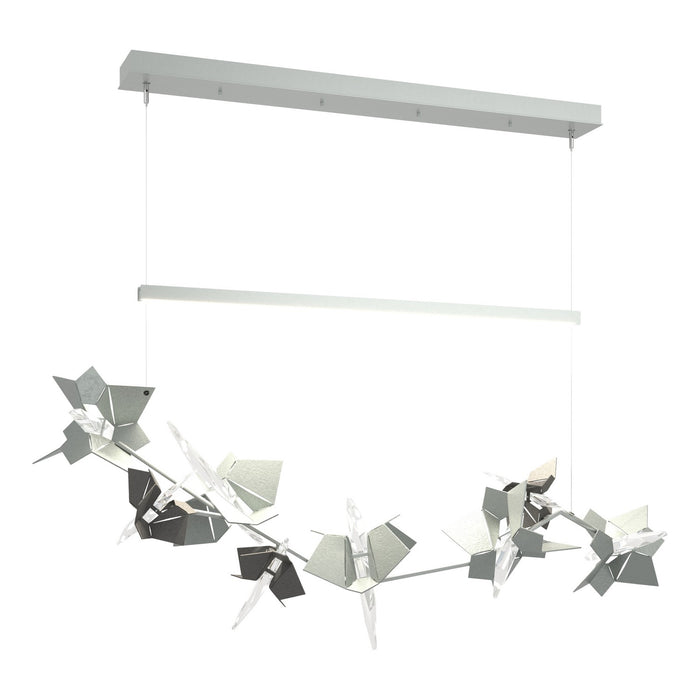 Belladonna LED Pendant in Vintage Platinum with Natural Iron Accent - 139813-LED-STND-82-20-CR by Hubbardton Forge