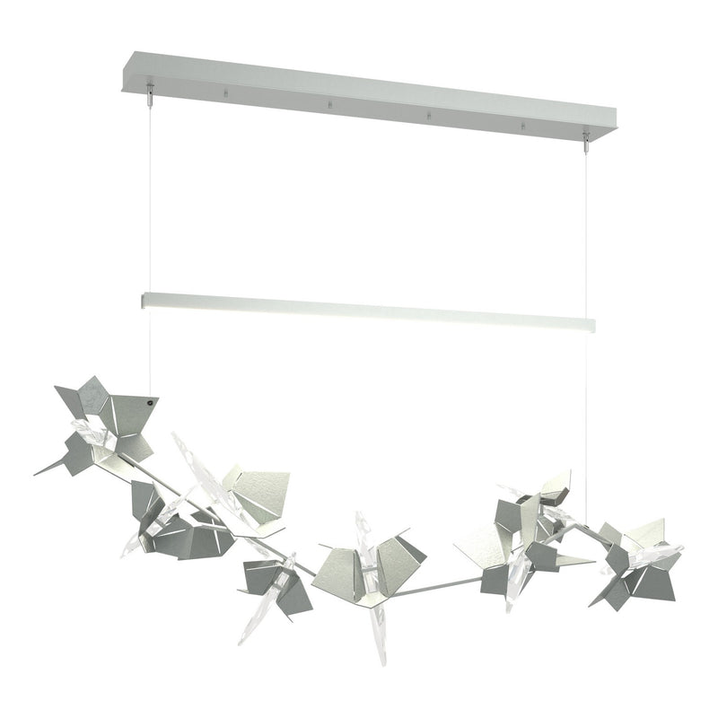 Belladonna LED Pendant in Vintage Platinum with Vintage Platinum Accent - 139813-LED-STND-82-82-CR by Hubbardton Forge
