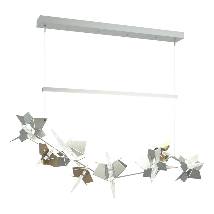 Belladonna LED Pendant in Vintage Platinum with Soft Gold Accent - 139813-LED-STND-82-84-CR by Hubbardton Forge