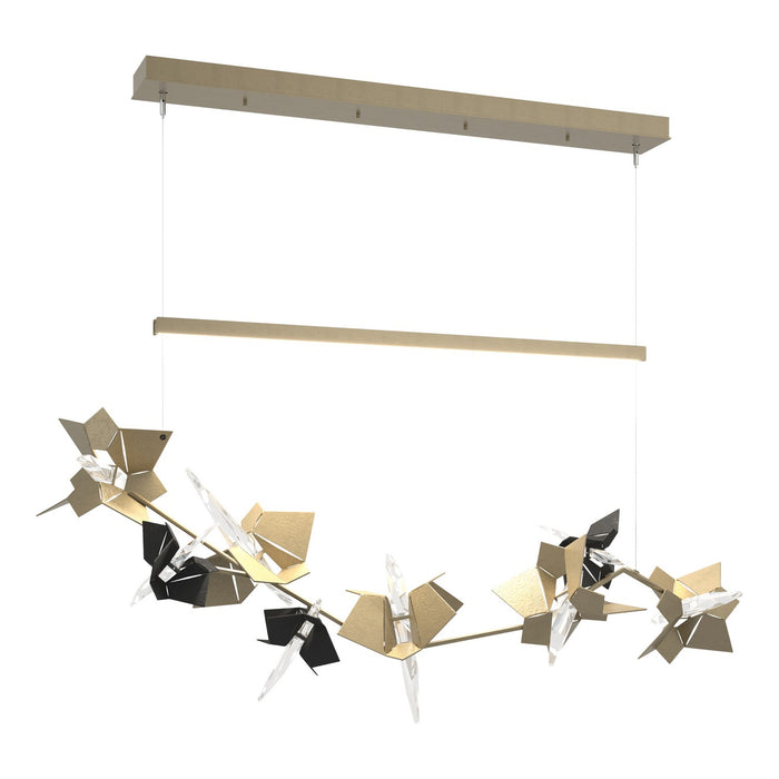 Belladonna LED Pendant in Soft Gold with Black Accent - 139813-LED-STND-84-10-CR by Hubbardton Forge