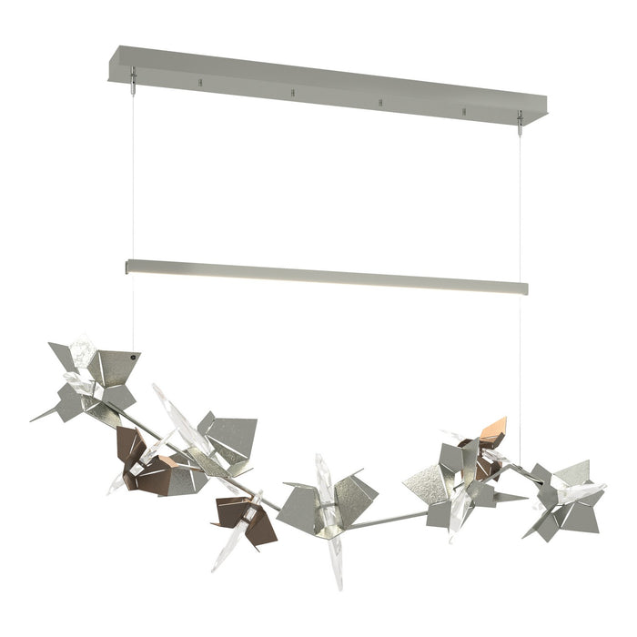 Belladonna LED Pendant in Sterling with Bronze Accent - 139813-LED-STND-85-05-CR by Hubbardton Forge