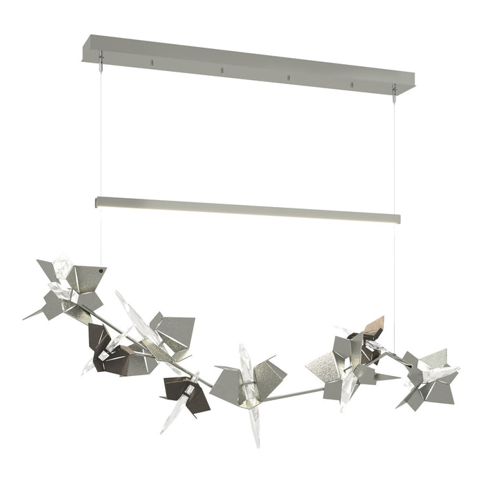 Belladonna LED Pendant in Sterling with Dark Smoke Accent - 139813-LED-STND-85-07-CR by Hubbardton Forge