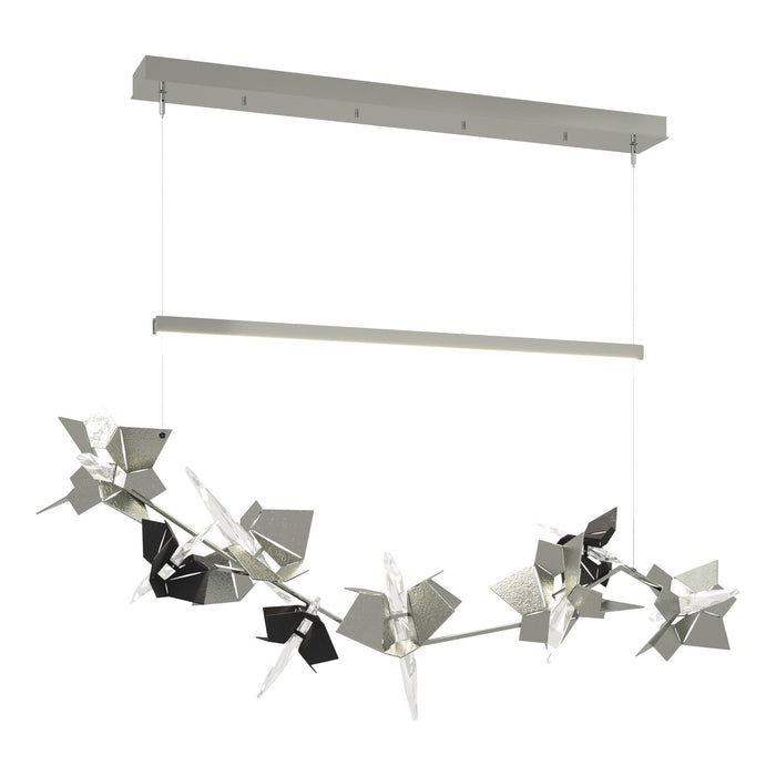 Belladonna LED Pendant in Sterling with Black Accent - 139813-LED-STND-85-10-CR by Hubbardton Forge