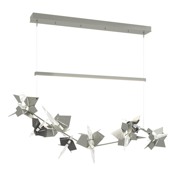 Belladonna LED Pendant in Sterling with Natural Iron Accent - 139813-LED-STND-85-20-CR by Hubbardton Forge