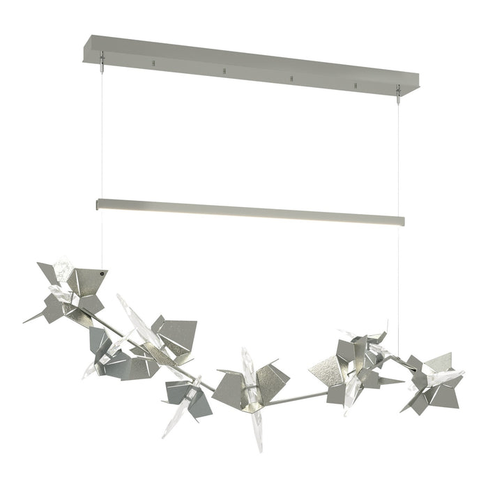 Belladonna LED Pendant in Sterling with Vintage Platinum Accent - 139813-LED-STND-85-82-CR by Hubbardton Forge