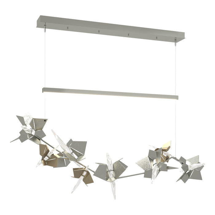 Belladonna LED Pendant in Sterling with Soft Gold Accent - 139813-LED-STND-85-84-CR by Hubbardton Forge