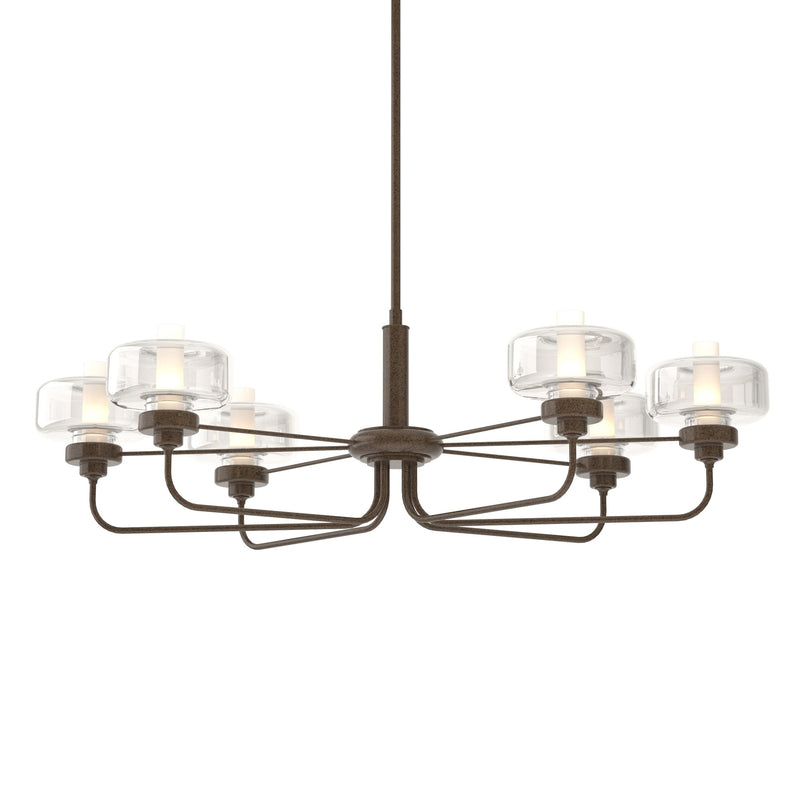 Nola 6-Light 42" Oval Chandelier in Bronze