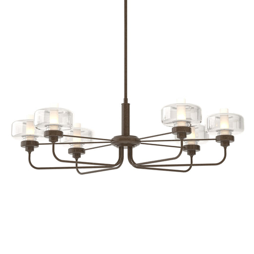 Nola 6-Light 42" Oval Chandelier in Bronze