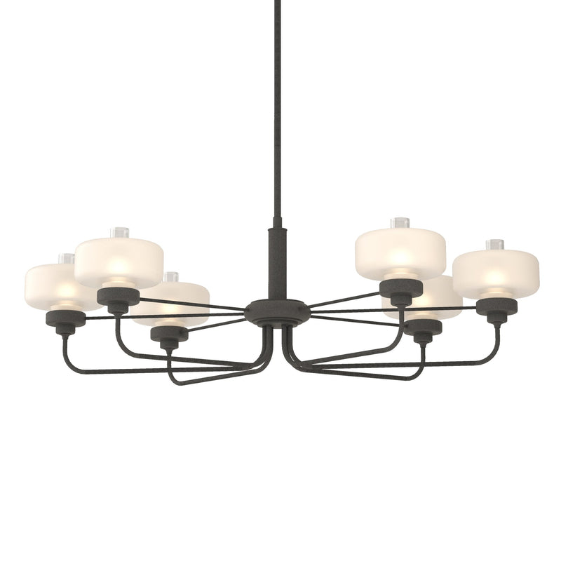 Nola 6-Light 42" Oval Chandelier in Natural Iron