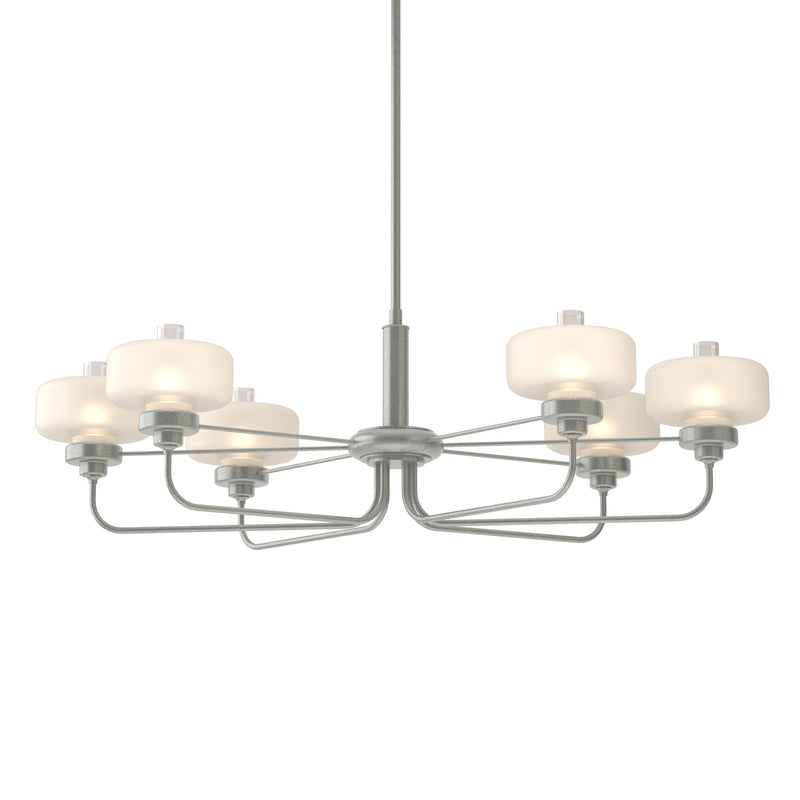 Nola 6-Light 42" Oval Chandelier in Vintage Platinum