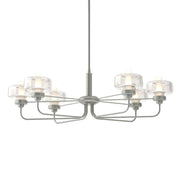 Nola 6-Light 42" Oval Chandelier in Vintage Platinum