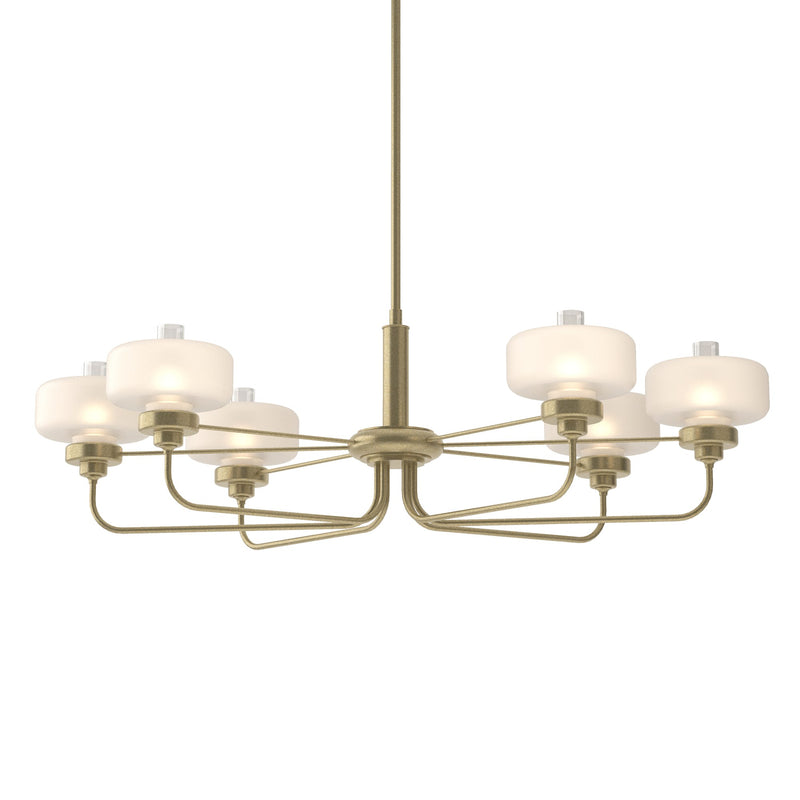 Nola 6-Light 42" Oval Chandelier in Soft Gold