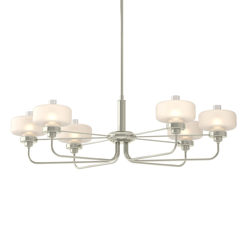Nola 6-Light 42" Oval Chandelier in Sterling