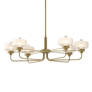 Nola 6-Light 42" Oval Chandelier in Modern Brass