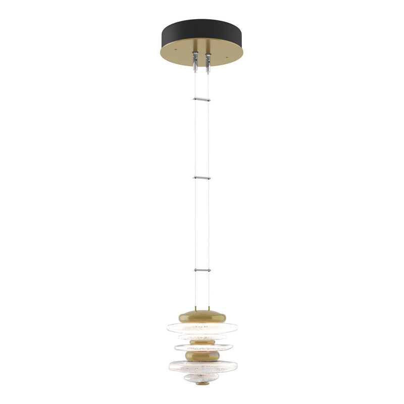Cairn Mini Pendant in Modern Brass - 139970-LED-STND-86 by Hubbardton Forge