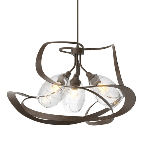 Nest 3-Light 31" Chandelier in Bronze