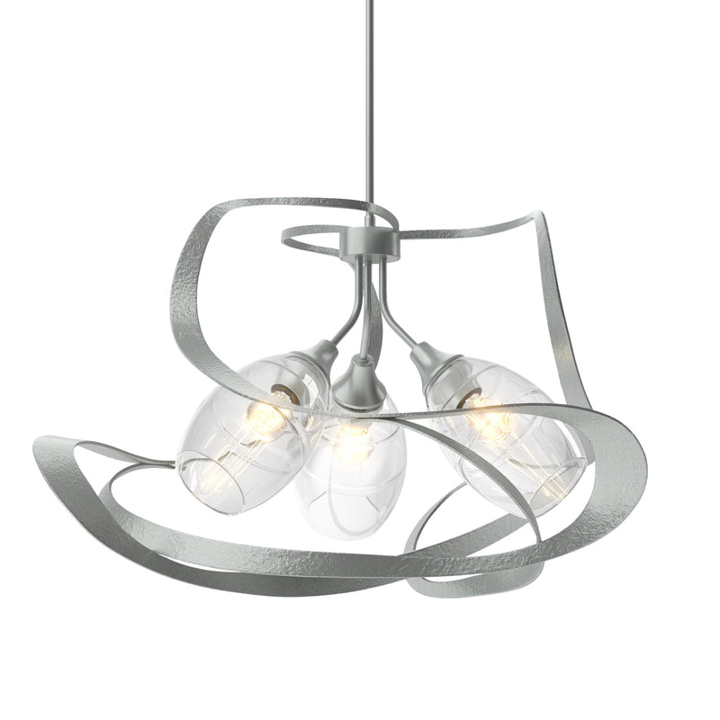 Nest 3-Light 31" Chandelier in Vintage Platinum