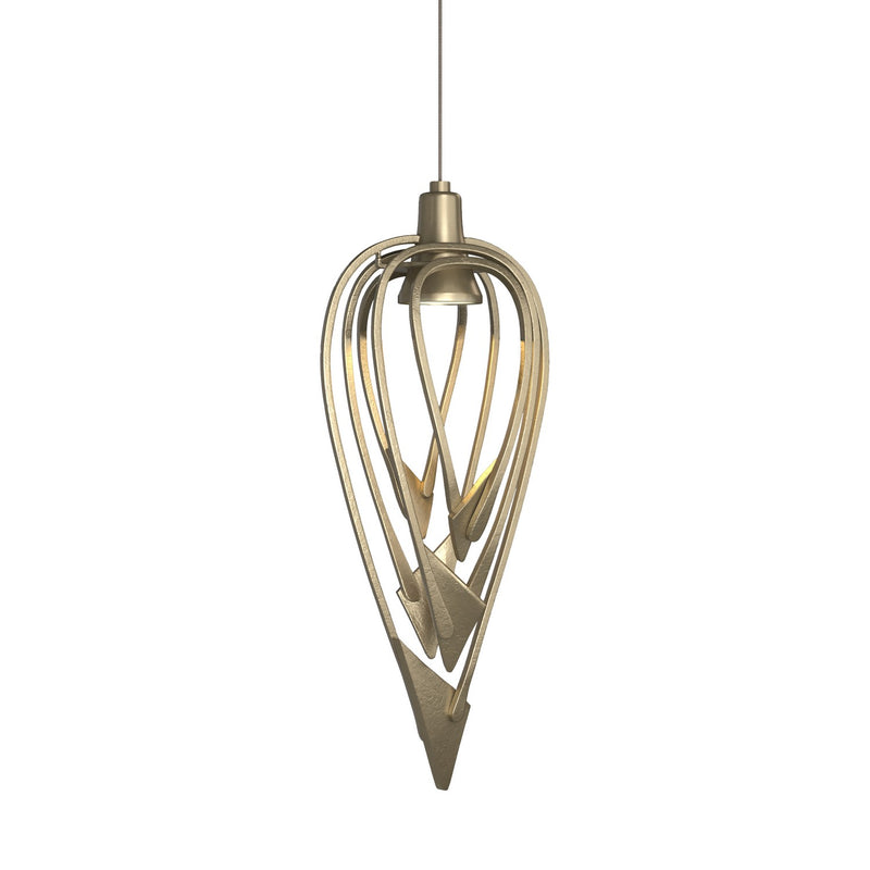 Amulet Low Voltage Mini Pendant in Soft Gold - 161170-SKT-STND-84 by Hubbardton Forge