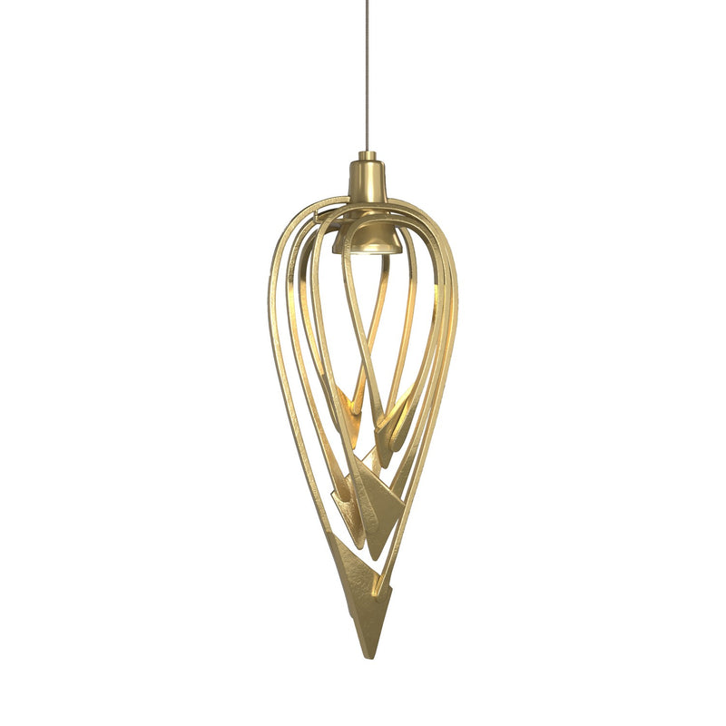 Amulet Low Voltage Mini Pendant in Modern Brass - 161170-SKT-STND-86 by Hubbardton Forge