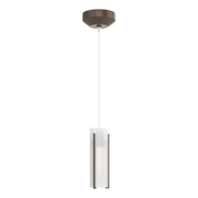 Exos Glass Low Voltage Mini Pendant in Bronze - 161180-SKT-STND-05-GG0065 by Hubbardton Forge