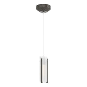 Exos Glass Low Voltage Mini Pendant in Dark Smoke - 161180-SKT-STND-07-GG0065 by Hubbardton Forge
