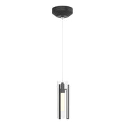 Exos Glass Low Voltage Mini Pendant in Black - 161180-SKT-STND-10-ZM0065 by Hubbardton Forge