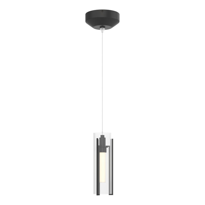 Exos Glass Low Voltage Mini Pendant in Black - 161180-SKT-STND-10-ZM0065 by Hubbardton Forge