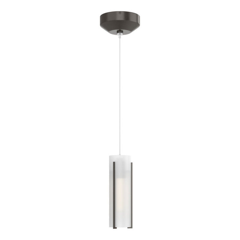 Exos Glass Low Voltage Mini Pendant in Oil Rubbed Bronze - 161180-SKT-STND-14-GG0065 by Hubbardton Forge