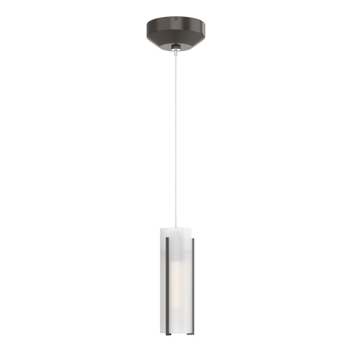Exos Glass Low Voltage Mini Pendant in Oil Rubbed Bronze - 161180-SKT-STND-14-GG0065 by Hubbardton Forge
