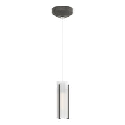 Exos Glass Low Voltage Mini Pendant in Natural Iron - 161180-SKT-STND-20-GG0065 by Hubbardton Forge