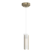 Exos Glass Low Voltage Mini Pendant in Soft Gold - 161180-SKT-STND-84-GG0065 by Hubbardton Forge