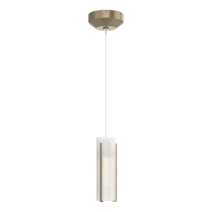 Exos Glass Low Voltage Mini Pendant in Soft Gold - 161180-SKT-STND-84-GG0065 by Hubbardton Forge
