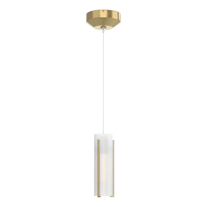 Exos Glass Low Voltage Mini Pendant in Modern Brass - 161180-SKT-STND-86-GG0065 by Hubbardton Forge
