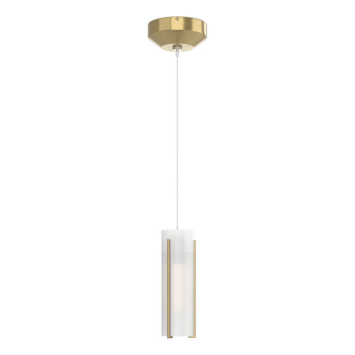 Exos Glass Low Voltage Mini Pendant in Modern Brass - 161180-SKT-STND-86-GG0065 by Hubbardton Forge