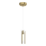 Exos Glass Low Voltage Mini Pendant in Modern Brass - 161180-SKT-STND-86-ZM0065 by Hubbardton Forge