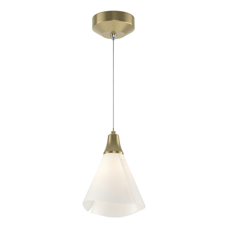 Mobius Low Voltage Mini Pendant in Modern Brass - 161181-SKT-STND-86-SH1987 by Hubbardton Forge