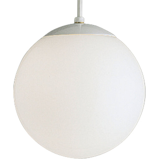 Opal Globes 10" Pendant in White