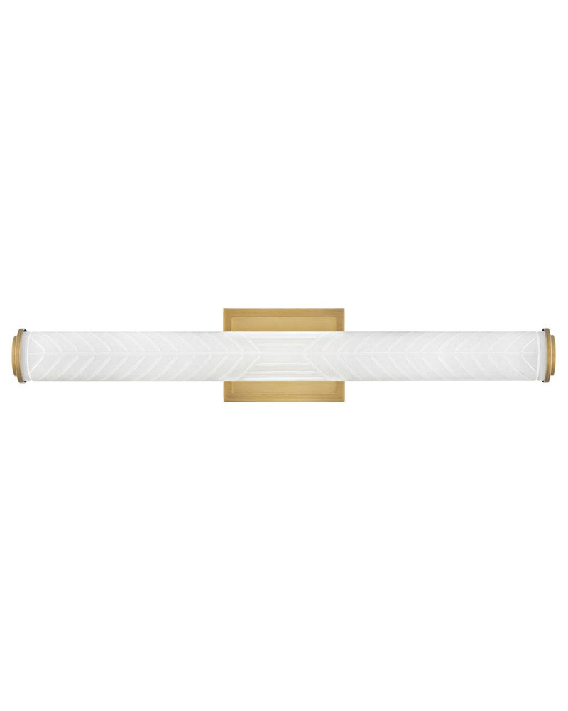 Devon LED Bath Vanity Light in Lacquered Brass