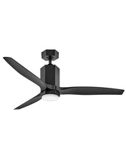 Facet 52" Outdoor Smart Ceiling Fan with Light in Matte Black