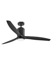 Facet 60" Outdoor Smart Ceiling Fan with Light in Matte Black