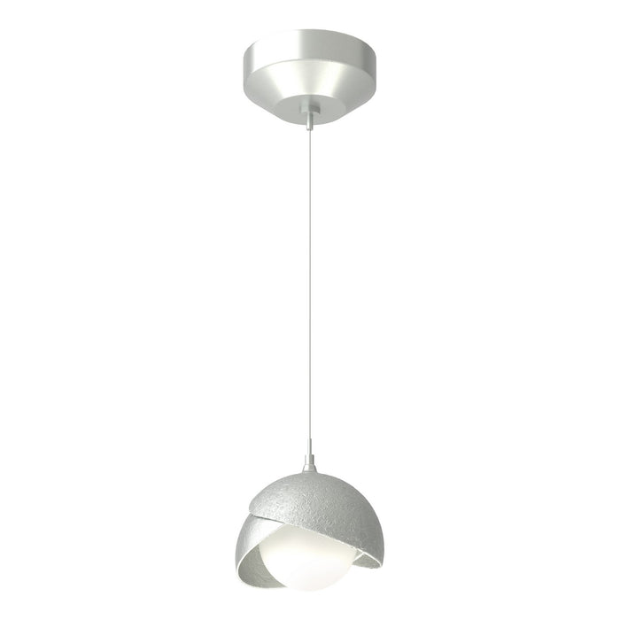 Brooklyn Double Shade Low Voltage Mini Pendant in Vintage Platinum with Vintage Platinum Accent - 161183-SKT-STND-82-82-GG0711 by Hubbardton Forge
