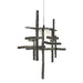 Tura Frosted Glass Low Voltage Mini Pendant in Black - 161185-SKT-STND-10-YC0305 by Hubbardton Forge